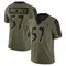 Youth William Kwenkeu Baltimore Ravens 2021 Salute To Service Jersey - Limited Olive