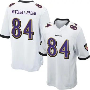 Youth Zaire Mitchell-Paden Baltimore Ravens Jersey - Game White