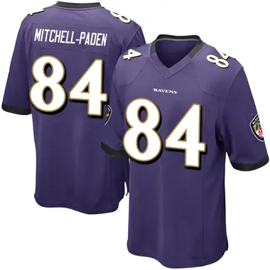 Youth Zaire Mitchell-Paden Baltimore Ravens Team Color Jersey - Game Purple